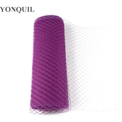 45Cm Width Lavender Birdcage Veils Fascinators Bridal Headpieces Material Millinery Nettings Party Velling DIY Hair Accessories