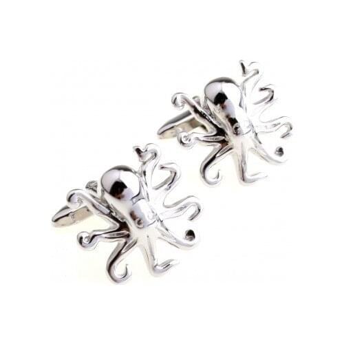 Siver Devilfish Cufflink Cuff Link 15 Pairs Wholesale Free Shipping