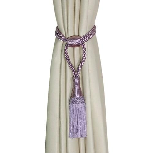 1Pc Tassel Curtain Tieback Hanging Belt Balls Brush Fringe Curtains Accessories Holderback Tie Backs Adjust Buckles Rope