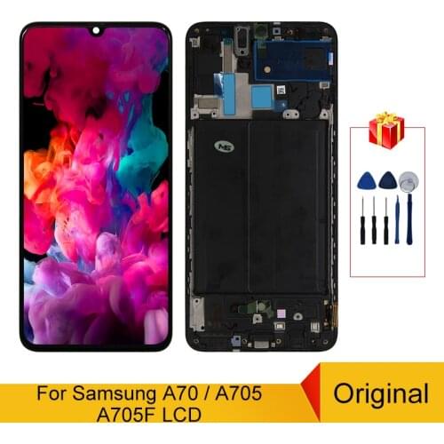 6.7" Original For Samsung Galaxy A70 LCD SM-A705F/DS A705F/DS A705F Display Touch Screen Digitizer For Samsung A705 Display