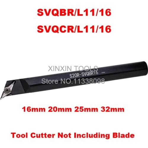 1PCS 16mm 20mm 25mm 32mm SVQCR11 SVQCR16 SVQCL11 SVQCL16 SVQBR11 SVQBR16 SVQBL16 the Right/Left Hand CNC Turning Lathe tools
