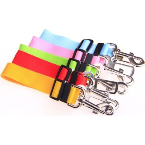 1PC Dog Car Seat Belt Puppy Car Seatbelt Harness Lead Clip Travel Pets Accessories Dog Leash Collar Breakaway Solid Car Harness