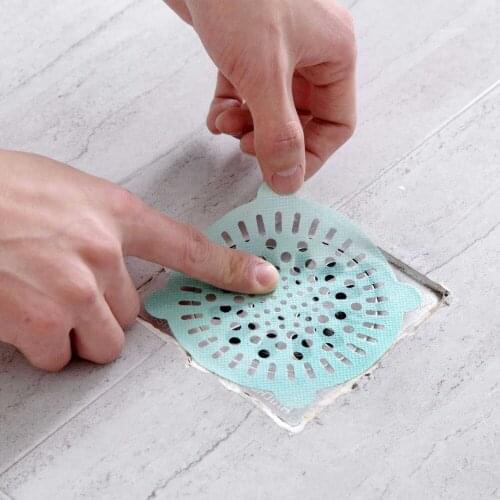 10Pcs Disposable Bathroom Sewer Filter Floor Drain Cover Hair Catcher Stopper Shower Strainers Colanders Accessories