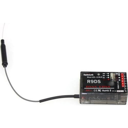 10pcs RadioLink R9DS 2.4G 9CH DSSS & FHSS Receiver for RadioLink AT9 AT10 Transmitter RC Multirotor Support For S-BUS