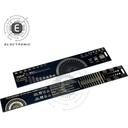 20CM 25CM PCB Engineering Ruler Electronic Engineer Required Protractors Mutifunctional Tool