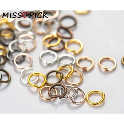 200pcs 3/4/5/6/7/8/9/10mm Metal Jump Rings Split Rings Connectors For Diy Jewelry Finding Making Supplies Accessories Wholesale