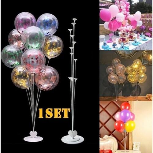7/11 In1 Plastic Balloon Accessory Base Table Aupport Holder Cup Stick Stand New