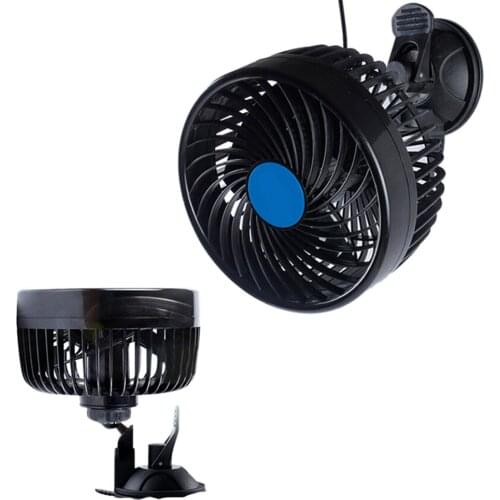 Car Fan Single Head Sucker 6 Inch Strong Wind Suction Cup Fan Speed Adjusting Car Fan Solar Fan Mini Air Conditioner For Car