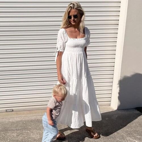 BOUSSAC White Summer Dresses