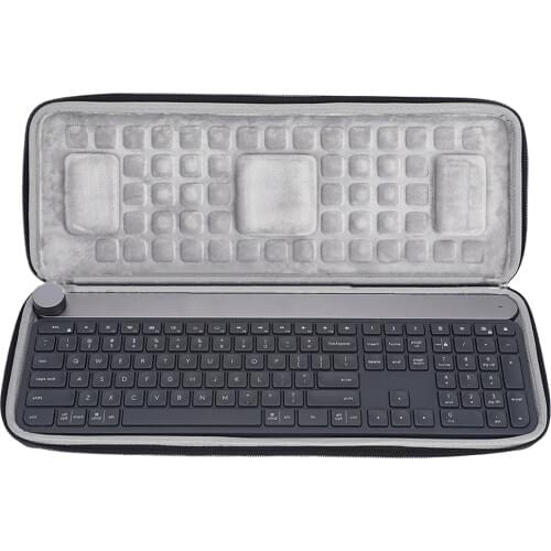 Case for Logitech Craft Advanced Wireless Keyboard Shockproof EVA Protective Carrying Case Storage Bag