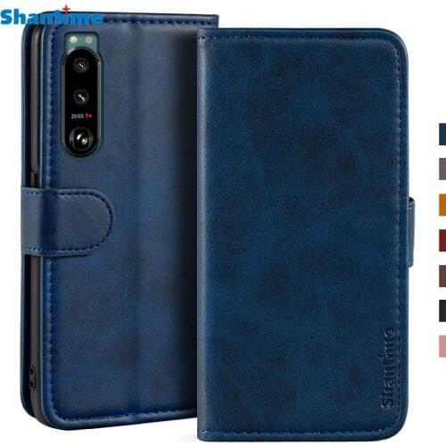 Case For Sony Xperia 5 III Case Magnetic Wallet Leather Cover For Sony Xperia 5 III Stand Coque Phone Cases