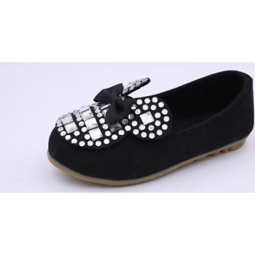 Disney childrens crystal shoes 2021 new girls' single shoes elsa Princess shoes soft catwalk show shoes Mickeys head