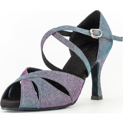 Women Latin Dance Shoes Chameleon Bachata Salsa Dancing Shoes for Woman High Heel Ballroom Dance shoes Girls Party Dance Shoes