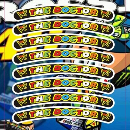 Epoxy Motorcycle Wheel Stickers For SUZUKI HONDA KAWASAKI KTM BWM YAMAHA