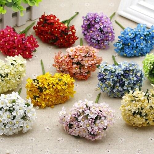 Gypsophila Imitation Flower Fake Flower DIY Garland Candy Box Decoration with Flower Corsage Headdress Flower Material Silk