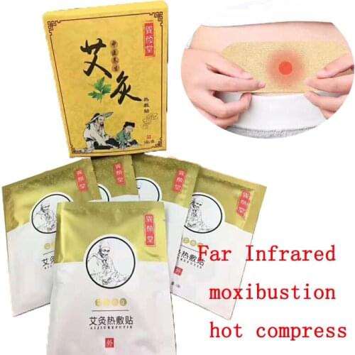 Mugwort Hot Compress Warm Moxibustion Stick Far-infrared Magnetic Therapy 5 Pieces/Boxes Natural Heat Smokeless Moxibustion