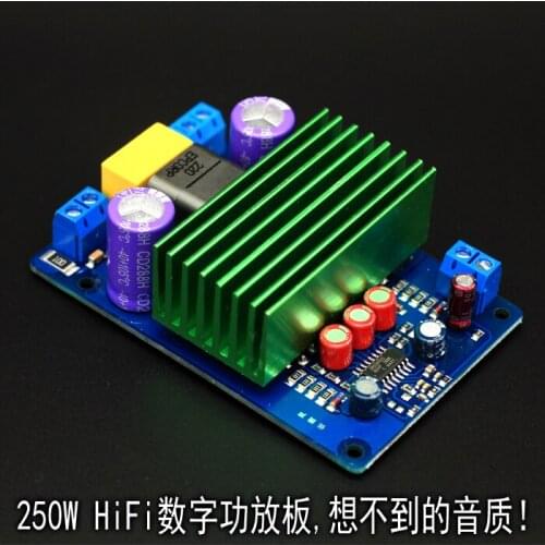IRS2092S Mono 250W Class D Digital HiFi Audio Power Amplifier Board