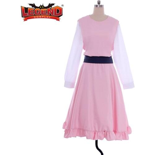 Cosplay legend Anime Hunter X Hunter Wheat Cosplay Costume Dress Girls Women Halloween Pink Dress Custom Made H001
