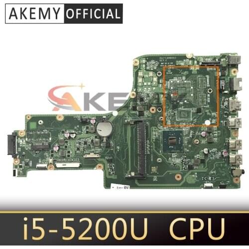Akemy Laptop motherboard For ACER Aspire E5-731/E5-771 i5-5200U Mainboard NBMNV1100 SR23Y DDR3