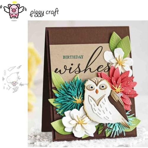 Piggy Craft metal cutting dies cut die mold Owl decoration Scrapbook paper craft knife mould blade punch stencils dies