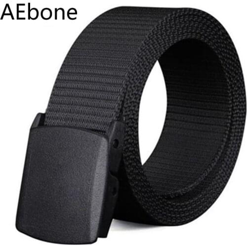 AEbone Lengthened Canva Belts For Men 150CM 200CM Plain Plus Size Waistband Western Strap Belt For Man Ceinture Homme YB079