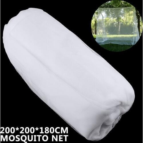 1pcs Mosquito Canopy White Four Corner Post Home Outdoor Canopy Bed Mosquito Net Protection Queen King Twin Size 200*200*180cm