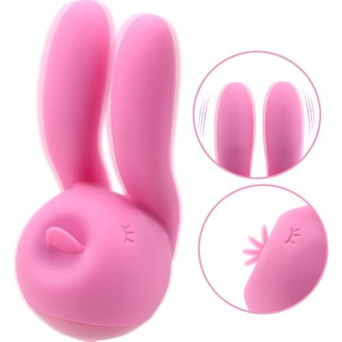 OLO Oral Sex Tongue Licking Vibrators Sex Toys for Women 3 Motors Rabbit Ear Shape Vibrator for Clitoris Vagina Nipples