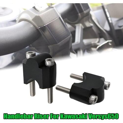 For Kawasaki Versys650 Handlebar Riser Moves Up Extend Adapter 2015-2020 Versys 650 Handle Bar Raiser Clamp Height Back 2019