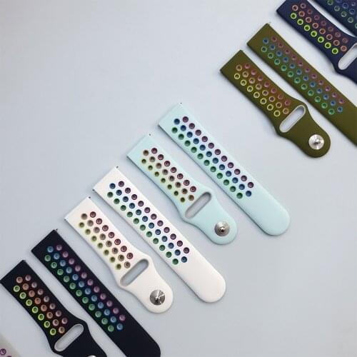 New Colorful Silicone Watchband For Amazfit Stratos3 Polar Grit X POLAR Vantage M strap ремешок Smart watch Band Bracelet Correa