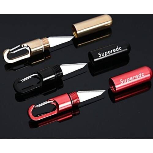 Cutting Tool Brass Multi-function EDC Portable Mini Tool Key Ring Pendant Tools Capsule Knife Tiny Cutting Tools