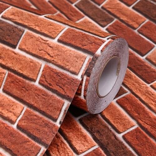 Thickened 3d stereo brick pattern wallpaper self-adhesive waterproof wall sticker self-adhesive paper