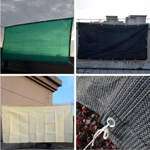 0.9x3.6m HDPE Anti-UV Sunshade Net Thicken Balcony Safety Fence Sun Shading Net Courtyard Succulent Plant Sun Shade Sail Nets