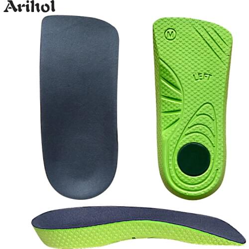 Shoe Insole Half Length Arch Support Orthotics Insoles for Flat Feet O/X Leg Men Women Cushioning Shoes Sole Pad Heel Protector
