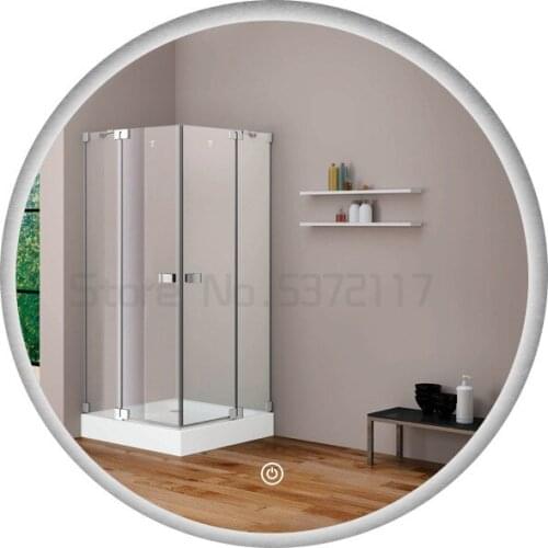 LED Lights High Quanlity Reflection Frameless Silver Mirror Anti Frog Demist Round Bathroom Mirror
