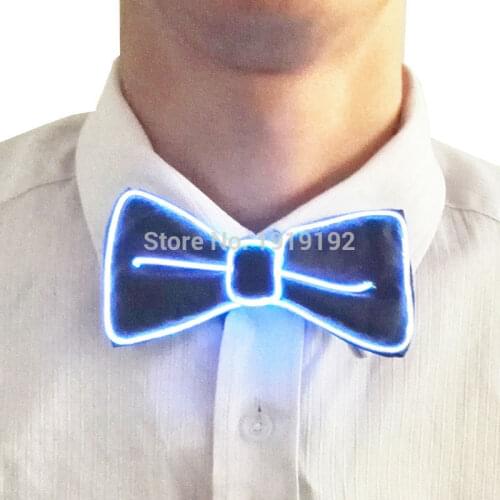Sound activated 10 Color Fashion Design Glowing Flashing LED Bow Tie electroniC DJs,ELbow Tie for party ,bar,club, DJ