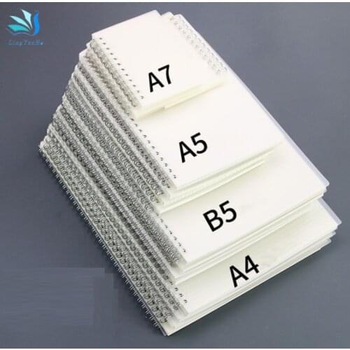 Notebook A4/A5/A7/B5 PP Cover Transparent PP Cornell Daily Weekly Planner Book Time Management Planner School Office Notepaper