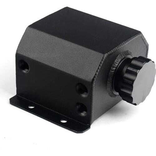 Universal 1L Aluminum Car Oil Catch Can Automobiles Vehicle Oil Tank Reservoir + Drain Plug ID 37mm Oil Catch Can Breather Tank