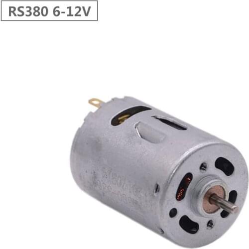 RS380 micro DC motor 6V-7.4V high speed small motor hair dryer robot ship model motor