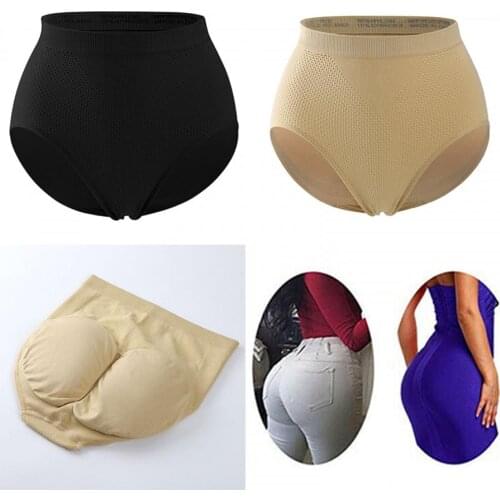 Women Shapewear Buttock Padded Underwear Panties Tummy Control Lifter Enhancer Seamless Panty Slimming