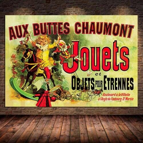Aux Buttes Chaumont Jouets Friends TV Canvas Painting Posters Prints Wall Art Pictures Cuadros for Living Room Bedroom Unframed