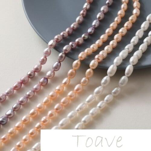 [1 price] natural freshwater pearl oval straight hole mother beads diy string necklace bracelet