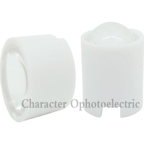 10pcs IR 1W 3W High Power LED lens 14.5mm 16mm 10degree 60degree 90degree len with black holder For IR CCTV DIY