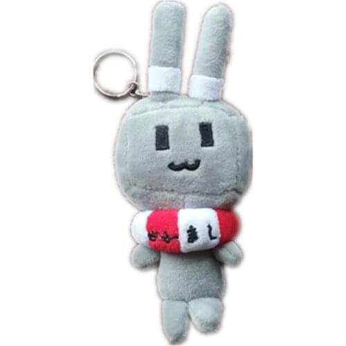17cm Cartoon cute fleet Collection shimakaze gray rabbit with Lifebuoy Plush toys gray rabbit robot doll toys hat caps Beanies