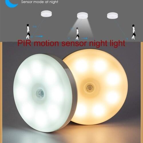 2-6pcs Motion Sensor indoor Garden Decoration Fence Stair Pathway Yard Security Lighting 4 Modes usb charged led cabinet lamp n