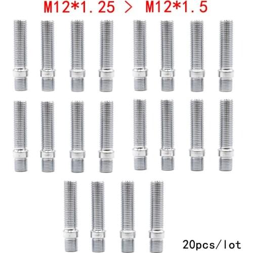 20pcs M12*1.25 To M12*1.5 Wheel Stud Conversion Tall Lug Bolts To Studs 58mm TT101153