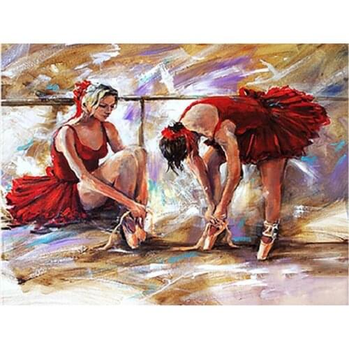 2018 diy 5d diamond painting Ballerina Craft embroidery Rhinestone home Decor Full Diamond cross stitch art indoor FR364