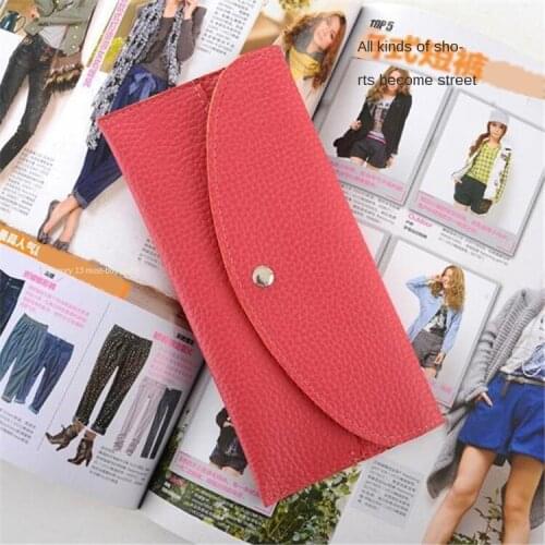2020 New Fashion Mini Envelope Womens Long Wallet Colorful Candy-Colored Embossed Leather Wallet