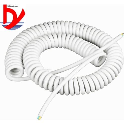 3-core 2-core white spring wire Spiral cable 22AWG 18AWG 15AWG 13AWG 2.5m 5m 7.5m power cord expandable cable