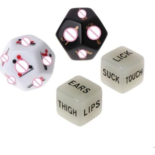 4pcs/set Sides Sex Funny Dice Game Toy Set Adult Couple Bachelor Party Gift Love