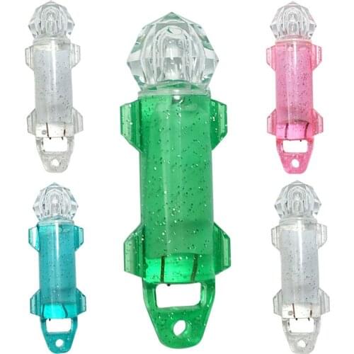 5pcs The new set LED fishing flash 700 hours 5 different colors water lamp fish lamp light diamond shape head